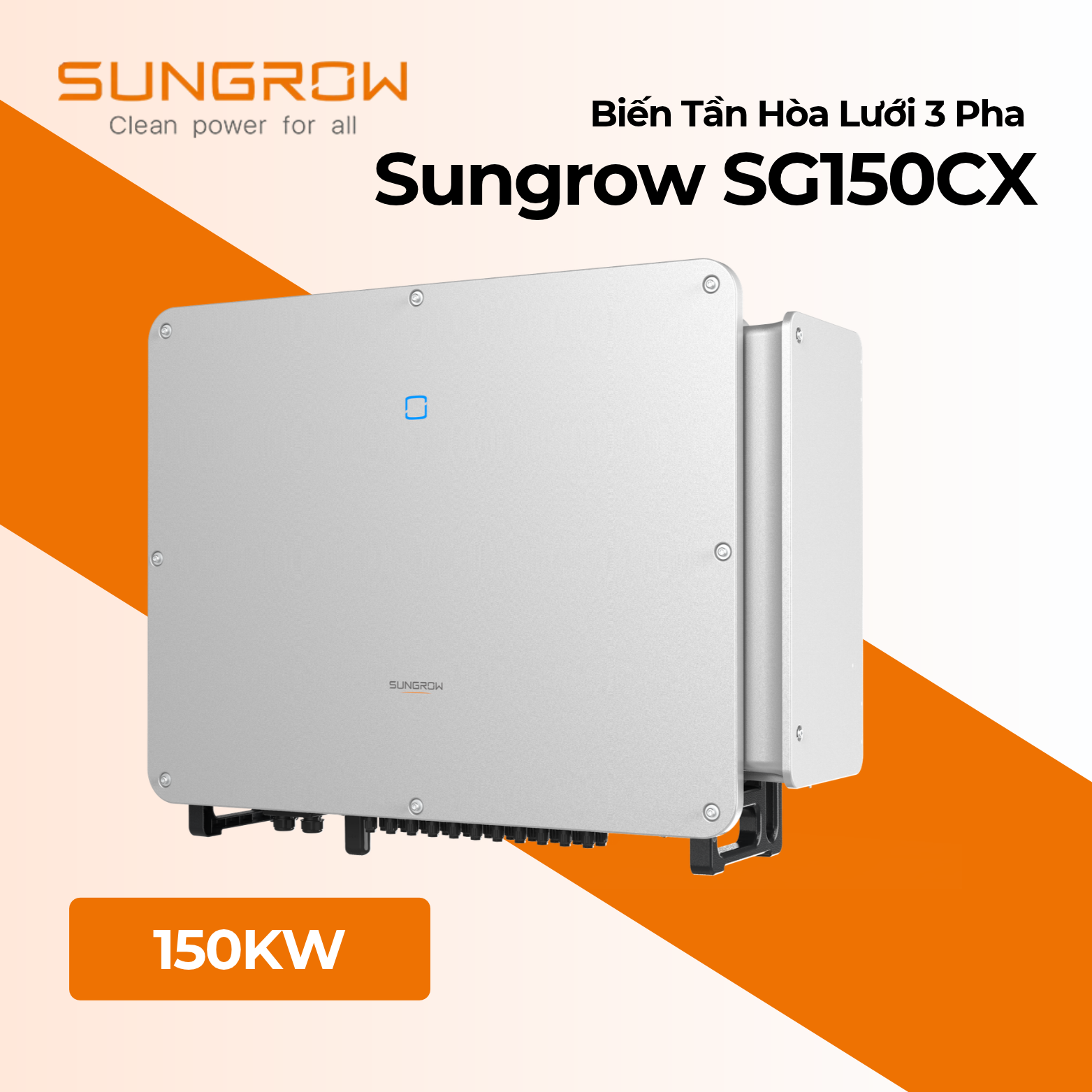 Biến Tần Sungrow SG150CX 150kW Hòa Lưới 3 Pha